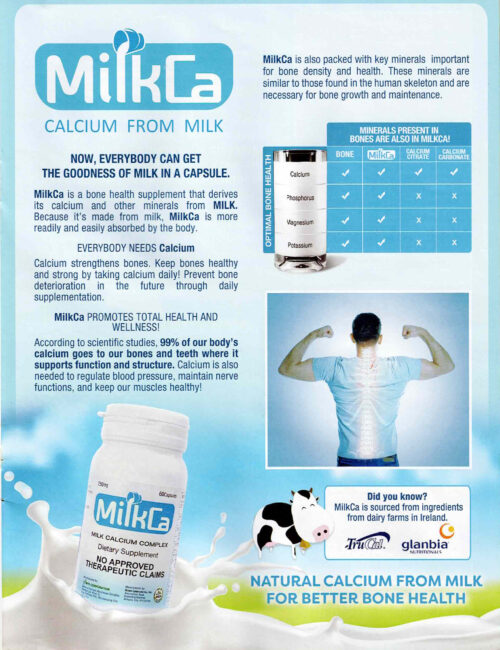 MilkCa Calcium Complex Benefits